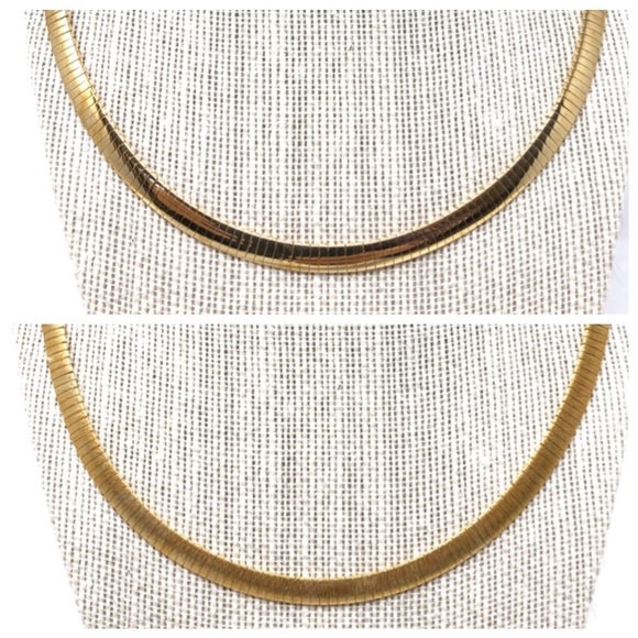 Sterling silver reversible omega necklace made in Italy - NWOT